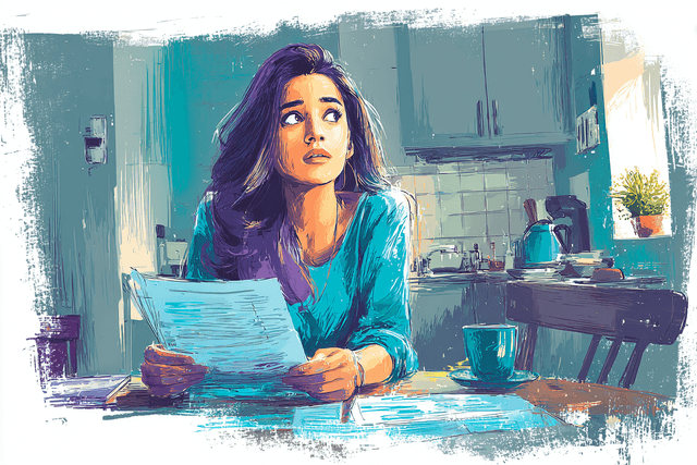 Woman worried about heating costs